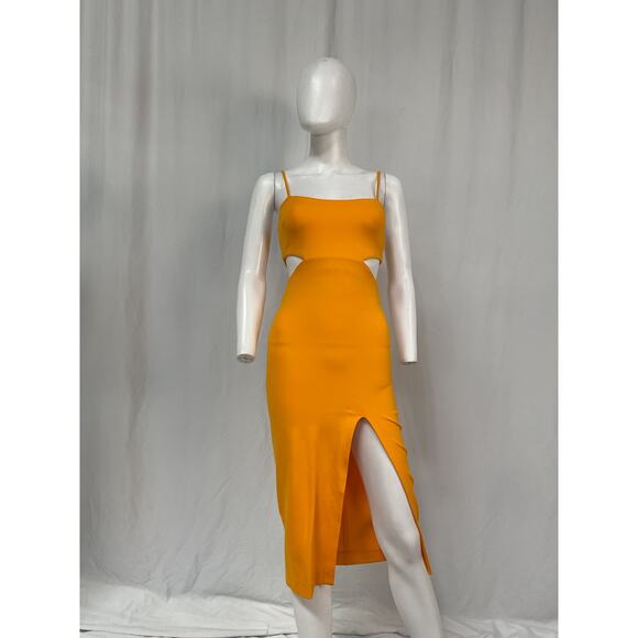 H:Ours 'Haydon' Yellow Rayon Dress Size XXS - Picture 2 of 4